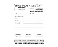 Makbuz / Sözleşme Makbuz / Sözleşme